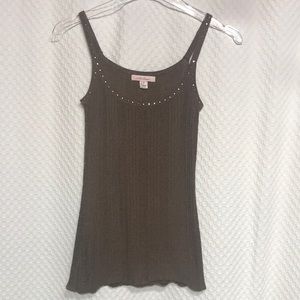 INTUITIONS Brown Shimmer Tank